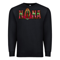 Black nana floral aztec leopard Premium Sweatshirt - Jasminsmagicworld