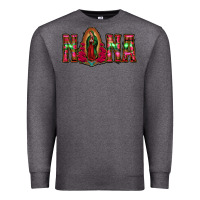 Charcoal Heather nana floral aztec leopard Premium Sweatshirt - Jasminsmagicworld