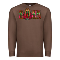 Chestnut nana floral aztec leopard Premium Sweatshirt - Jasminsmagicworld