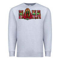Heather Grey nana floral aztec leopard Premium Sweatshirt - Jasminsmagicworld