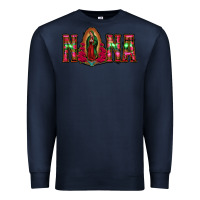 Navy nana floral aztec leopard Premium Sweatshirt - Jasminsmagicworld