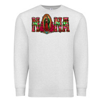 Oatmeal Heather nana floral aztec leopard Premium Sweatshirt - Jasminsmagicworld