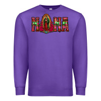 Purple nana floral aztec leopard Premium Sweatshirt - Jasminsmagicworld