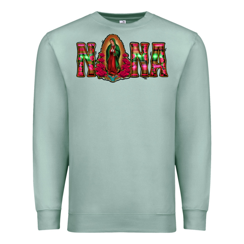 Nana Floral Aztec Leopard Premium Sweatshirt by Jasminsmagicworld | Teevron