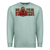 Seafoam nana floral aztec leopard Premium Sweatshirt - Jasminsmagicworld