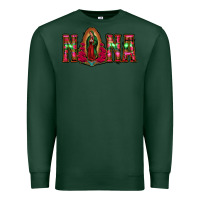 Sports Green nana floral aztec leopard Premium Sweatshirt - Jasminsmagicworld