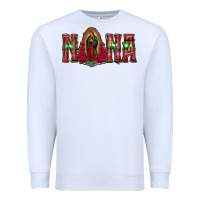 White nana floral aztec leopard Premium Sweatshirt - Jasminsmagicworld