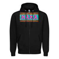 Black floral mama mother's day license plate Zipper Hoodie - Jasminsmagicworld