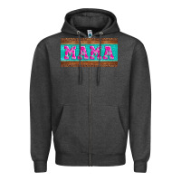Charcoal Heather floral mama mother's day license plate Zipper Hoodie - Jasminsmagicworld