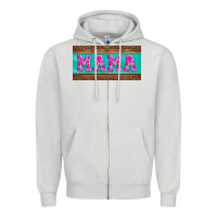 Dove Grey floral mama mother's day license plate Zipper Hoodie - Jasminsmagicworld