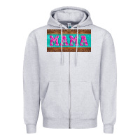 Heather Grey floral mama mother's day license plate Zipper Hoodie - Jasminsmagicworld