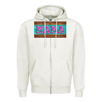 Oatmeal Heather floral mama mother's day license plate Zipper Hoodie - Jasminsmagicworld