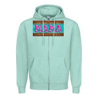 Seafoam floral mama mother's day license plate Zipper Hoodie - Jasminsmagicworld