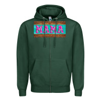 Sports Green floral mama mother's day license plate Zipper Hoodie - Jasminsmagicworld