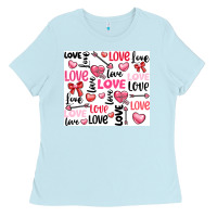 Baby Blue love Ladies Tee - LillyAllenDesigns