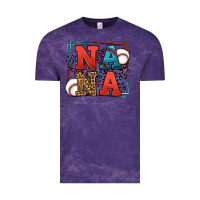 Cloud Purple Baseball nana leopard frame Vintage Tee - LillyAllenDesigns