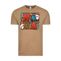 Vintage Coffee Baseball nana leopard frame Vintage Tee - LillyAllenDesigns
