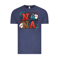 Vintage Denim Baseball nana leopard frame Vintage Tee - LillyAllenDesigns