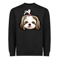 Black shih tzu Heavyweight Sweatshirt - Jasminsmagicworld
