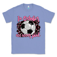 Colony Blue in october we wear pink soccer Classic Tee - BarkalooDesign