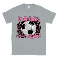Heather Grey in october we wear pink soccer Classic Tee - BarkalooDesign