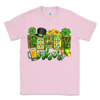 Bubblegum Pink St. Patrick's Lucky vibes Classic Tee - OliviaCreatesArt