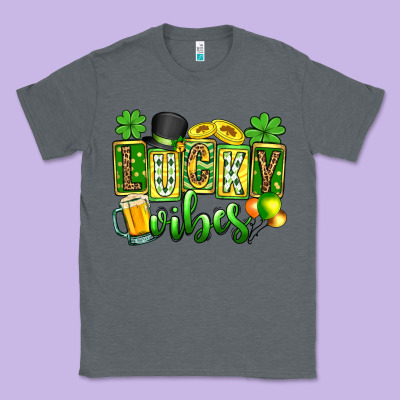 St. Patrick's Lucky Vibes Classic Tee Designed By Oliviacreatesart