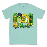 Seafoam St. Patrick's Lucky vibes Classic Tee - OliviaCreatesArt
