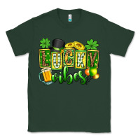 Sports Green St. Patrick's Lucky vibes Classic Tee - OliviaCreatesArt