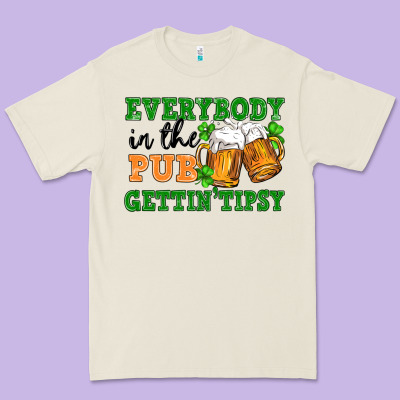Everybody In The Pub Gettin Tipsy Premium Tee Designed By Fadigitalartstudio