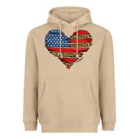 Mushroom american leopard brushstroke heart Heavyweight Hoodie - Jasminsmagicworld