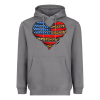 Storm american leopard brushstroke heart Heavyweight Hoodie - Jasminsmagicworld