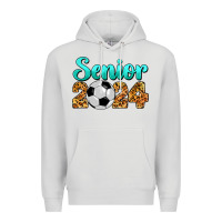 Dove Grey soccer senior 2024 Premium Hoodie - BarkalooDesign