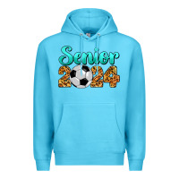 Ocean Blue soccer senior 2024 Premium Hoodie - BarkalooDesign