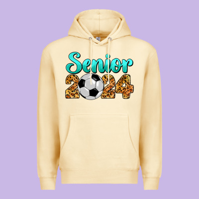Soccer Senior 2024 Premium Hoodie Designed By Barkaloodesign
