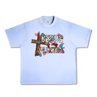Grape Ice jesus is my valentine Urban Heavy Tee - CowhideDigitalArt
