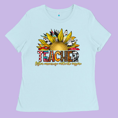 Teacher Ladies Tee Designed By Cowhidedigitalart