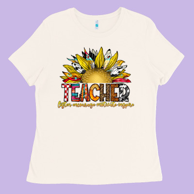 Teacher Ladies Tee Designed By Cowhidedigitalart