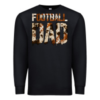 Black no background american football dad Premium Sweatshirt - Jasminsmagicworld