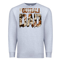 Heather Grey no background american football dad Premium Sweatshirt - Jasminsmagicworld