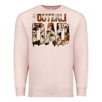 Pale Pink no background american football dad Premium Sweatshirt - Jasminsmagicworld