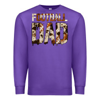 Purple no background american football dad Premium Sweatshirt - Jasminsmagicworld