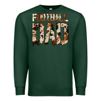 Sports Green no background american football dad Premium Sweatshirt - Jasminsmagicworld