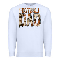 White no background american football dad Premium Sweatshirt - Jasminsmagicworld