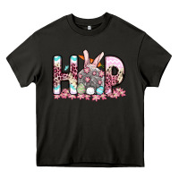 Asphalt Easter Day Hop bunny Heavy Core Tee - OliviaCreatesArt