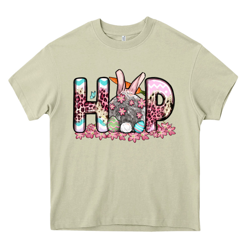 Easter Day Hop Bunny Heavy Core Tee by OliviaCreatesArt | Teevron