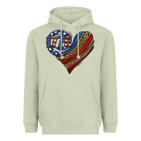 Matcha american western leopard flag heart Heavyweight Hoodie - Jasminsmagicworld