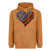 Meerkat american western leopard flag heart Heavyweight Hoodie - Jasminsmagicworld