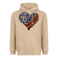 Mushroom american western leopard flag heart Heavyweight Hoodie - Jasminsmagicworld