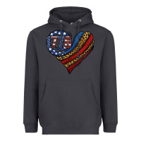Smoke american western leopard flag heart Heavyweight Hoodie - Jasminsmagicworld